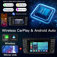 Autoradio Linux CarPlay Android Auto pour Mercedes W211 W219 2002-2009, CarPlay et Android Auto sans fil. YouTube intégré. Plug & Play.