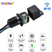 SinoTrack Traceur GPS ST-907L pour Véhicules, Petit Traqueur GPS 4G Moto Voiture, Dispositif de Suivi en Temps Réel avec Relais Coupure Moteur