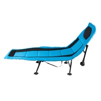 Chaise longue pliante d'extérieur Chaise de plage portable à la mode Lit de camp multifonctionnel pour pause déjeuner Lit pliant
