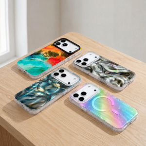 <span class=keywords><strong>Cover</strong></span> per <span class=keywords><strong>iPhone</strong></span> 18 17 16 15 14 Pro Max con Effetto Laser Sfumato <span class=keywords><strong>Arcobaleno</strong></span>, Magnetica e Anti-Ingiallimento - Product Image 2