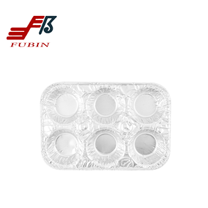 Party Baking 6 Cups Aluminum Muffin Pans <strong>Cupcake</strong> Pans Disposable Muffin <strong>Tin</strong> for Baking - Product Image 1