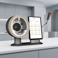 Sistem Analisis Kulit AI Desktop M17 Kamera HD 20MP 10 Spektrum dengan Probe Mikroskop untuk Analisis Wajah dan Kulit Kepala untuk Spa Kecantikan