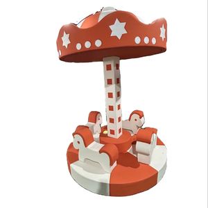 Manège d'intérieur électrique pour enfants, structure en acier, mousse souple, capacité 4 enfants, 500 kg - Product Image 1