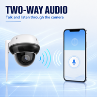 Caméra PTZ dôme extérieure WiFi 5MP avec boîtier ABS étanche et vision nocturne IR