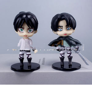 6 pièces/ensemble 10CM Shingeki No Kyojin Eren Hanji Ani Ackerman recueillir épée la dernière <span class=keywords><strong>saison</strong></span> Anime Figure Rivaille Ackerman <span class=keywords><strong>guerre</strong></span> - Product Image 2