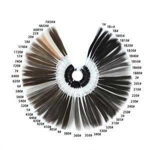 Carte de couleurs de cheveux temporaire Amygirl, anneau de couleur personnalisé, anneau de couleur pour extensions de cheveux, carte de couleurs, extensions de cheveux 100% humains pour hommes - Product Image 4