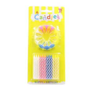 Unique Relighting Birthday Cake Candles Magic Sprial colorful candle for Party Decoration
