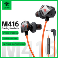 Audífonos para Juegos PLEXTONE M416 con Controladores de Audio, Micrófono Integrado y Control de Volumen para TYPE-C 3.5MM para Teléfono