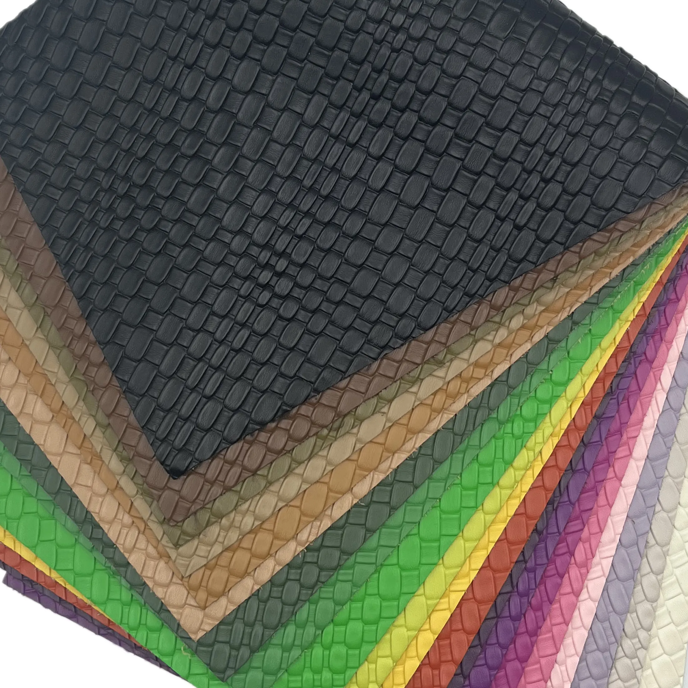 Serie de gama alta de tela de PU tejida práctica para tela de cuero de asiento de coche para telas bordadas de sofá para sillas de tapicería