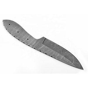 Hoja de cuchillo de patrón torcido de acero de Damasco hecha a mano personalizada de alta calidad, la mejor materia prima para cuchillos de Camping al aire libre - Product Image 3