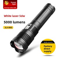 Lampe torche de camping rechargeable SA-890S, zoom, longue portée, haute capacité, étanche, multifonction