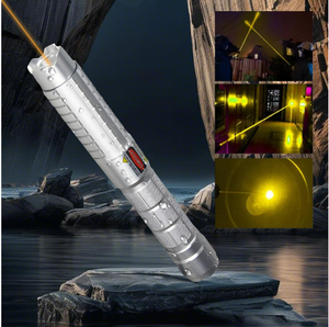 Nhà Máy Giá có thể sạc lại siêu sáng tầm xa vàng con trỏ laser cực kỳ mạnh mẽ LED Đèn pin Laser - Product Image 1