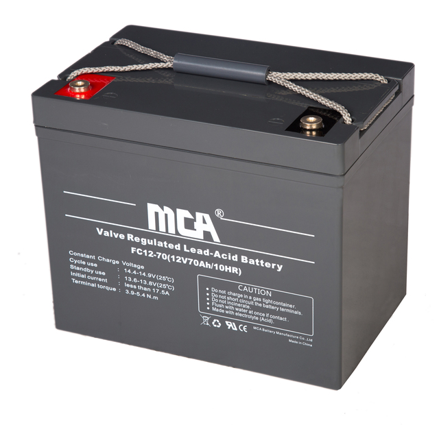 Top Quality 12V 70Amp Rechargeable Electric Car Agm Lead Acid Battery Batteries Manufacturer