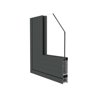 Profilé de porte et de fenêtre en aluminium Xf156 à coins chanfreinés 6063 T5 avec architrave intégré imitation bois pour villa de luxe - Product Image 5