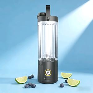 Mini mixeur portable de 550 ml, alimenté par batterie USB - Parfait pour les smoothies, jus et milkshakes frais - Product Image 1