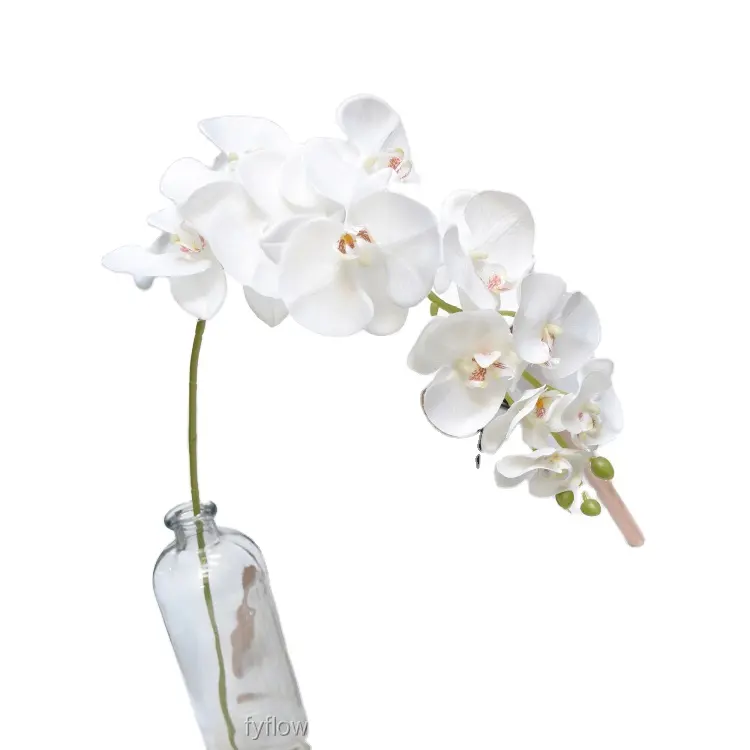 330240800 Bunga Dekoratif & Karangan Bunga Buatan Besar Anggrek Sutra Putih Anggrek Phalaenopsis