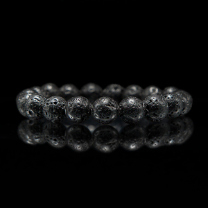 8mm Natural Healing lava Stone <strong>Gemstone</strong> <strong>Bracelet</strong> Chain Rock Essential Oil Diffuser Stretch Lava Rock Beaded <strong>Bracelets</strong> - Product Image 2
