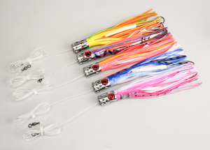 เหยื่อตกปลาโลหะแบบทรอลลิ่ง UV ขนาด 185 มม. น้ำหนัก 87 กรัม สำหรับตกปลาใหญ่ เช่น มาร์ลิน ทูน่า วาฮู ในทะเล - Product Image 5