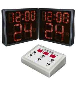 clock with one side shot basketball 24 count down
