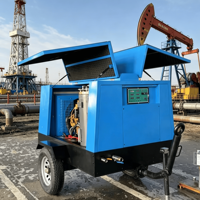 Compresseur d'air à vis diesel portable DUKAS SDP-420E, lubrifié, refroidi par air, haute efficacité, 12 m/min, 0,8 MPa, pour usage intensif en construction