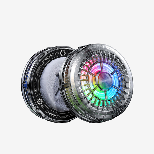 Hot Sale Mobile Phone Radiator Semiconductor Cooling Aluminum Alloy RGB Colorful Lighting Portable Magnetic Phone Cooler