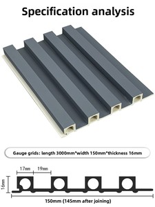 Muestra Gratuita con Entrega a Domicilio: Rejilla Ecológica de Madera, Panel Cilíndrico de Fibra de Bambú para Pared, Material Decorativo - Product Image 4