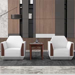 आधुनिक लक्जरी मॉड्यूलर कार्यालय सोफा लिविंग रूम होटल रिसेप्शन फैब्रिक कार्यालय आगंतुक सोफा चमड़े के साथ सस्ती कीमत - Product Image 1