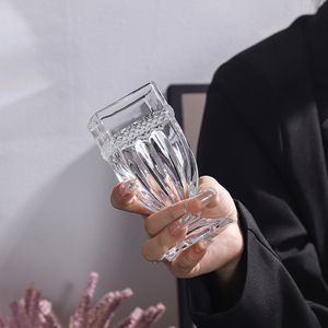 Verre à flûte à <span class=keywords><strong>champagne</strong></span> <span class=keywords><strong>français</strong></span> en gros, verre à vin à pied, verre à cocktail côtelé pour bar, fête, mariage, articles de bar à boisson - Product Image 2