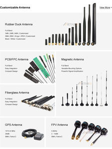 Antena de goma plegable 5G 9dBi con banda ancha 4G 700-2700MHz Antena mezcladora de frecuencia RF Banda ancha - Product Image 3