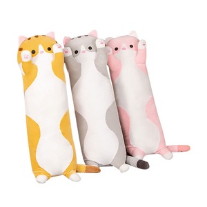 Gối ôm mèo dài bán buôn giá sỉ, gối thú bông mèo dễ thương, đệm thú bông sáng tạo bán chạy, đồ chơi thú bông mèo dài mềm mại - Product Image 1