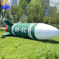 Modèle de missile simulé gonflable personnalisé, numérique, décoratif promotionnel, pour événements aérospatiaux, centres commerciaux, sites panoramiques en plein air