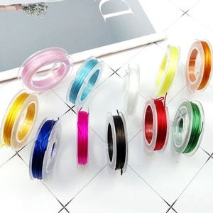 Fil élastique à petit cercle pour bracelet DIY, cordon élastique perlé fait main, matériel de bijouterie - Product Image 2