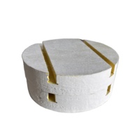 Panneau de plafond acoustique en fibre de verre NRC0.9, antibactérien, personnalisable, pour plafonds suspendus hexagonaux, circulaires et en forme de nuages, pour centres commerciaux