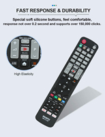 Control Remoto de TV HUAYU RM-LG1399 de Material ABS con Código Fijo para Smart TV 4K con Netflix y Prime Video