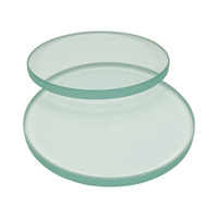 Verre trempé pour fenêtres d'inspection d'équipements industriels, résistant aux hautes températures, verre de visualisation circulaire à haute transparence