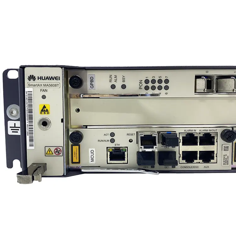 FTTH OLT SmartAX سلسلة GEPON OLT MA5608T 19 بوصة DC MA5608T Mini OLT