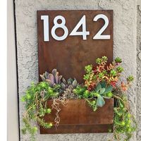 Metalen Wandmontage Planter Corten Staal Bloempot