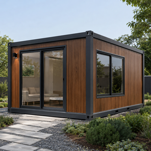 Maison conteneur extensible de 20 pieds, villa préfabriquée de luxe avec salle de bain, maison modulaire détachable à double aile, maison préfabriquée - Product Image 1