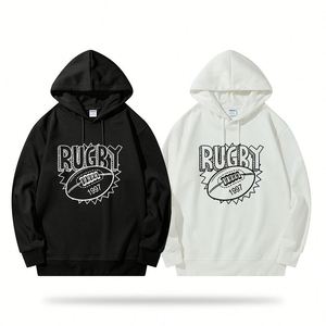 <b>Mens</b> Oversized Cotton Terry Hoodie Thick Drop Shoulder Plain Blank Custom Streetwear Unisex Heavyweight <b>Pullover</b> Wholesale - Product Image 2