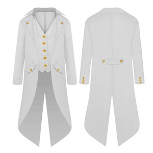 Kids Formal Ringmaster Tailcoat Halloween Costume Boys Jacket Vest Gold Buttons Steampunk Cosplay Party <strong>Dress</strong> Role Play Suits - Product Image 3