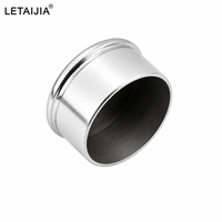 Embout de tube rond à profil bas avec insert pour balustrade d'escalier, accessoire de fermeture de tube de main courante