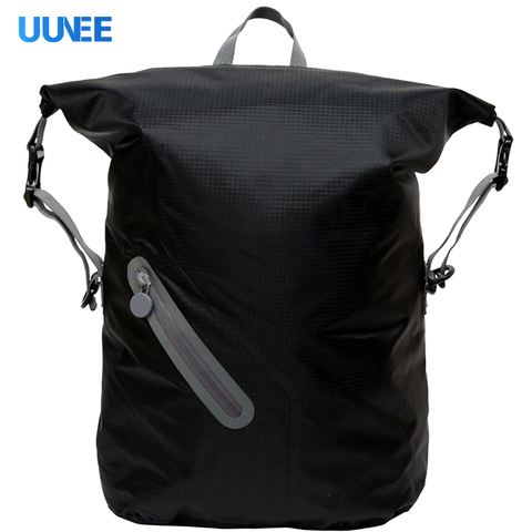 Portable Black PVC Fashion Waterproof Dirt-Resistant Lightweight Backpack Outdoor Mountaineering Camping Dry Bag