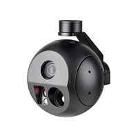 Caméra thermique EO IR Q20KTIRM X 4K avec zoom optique 20x, télémètre laser 3 km, GPS, suivi IA, cardan de drone 3 axes