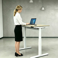 Bureau d'ordinateur électrique à hauteur réglable, conçu de manière ergonomique, avec hauteur électrique ajustable, personnalisable