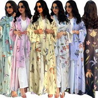Cardigan confortable et tendance, robe à manches longues, vêtements européens et américains respirants, robe pour femmes, musulmane
