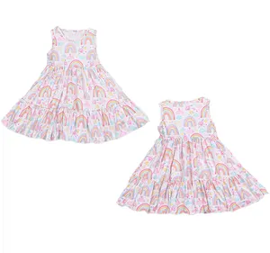 Платье принцессы для девочек очень удобное для ребенка Повседневное платье для девочек