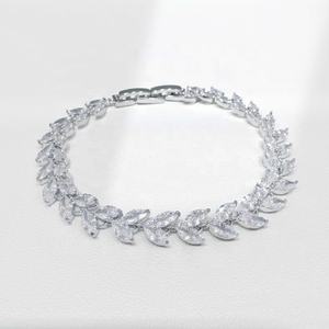 Custom plata 925 Silver luxury <b>best</b> <b>friend</b> girls stone <b>bracelet</b> bulk fashion handmade chunky cubic zirconia tennis <b>bracelets</b> - Product Image 3