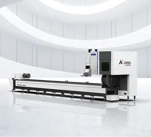 High Precision Automation 6000w Price SS Iron Sheet Metal Pipes Rotary Tube Fiber Laser Cutting Machine 12 meters
