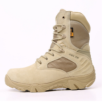 Bottes tactiques d'extérieur en cuir de combat à dessus haut de gamme