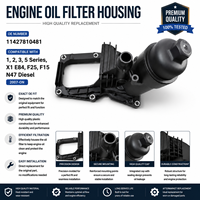 Housing Filter Oli Mesin Maksimal untuk bmw Placeholder 1 2 3 5 Series X1 OE 11427810481 Tahan Korosi Penyegelan Presisi